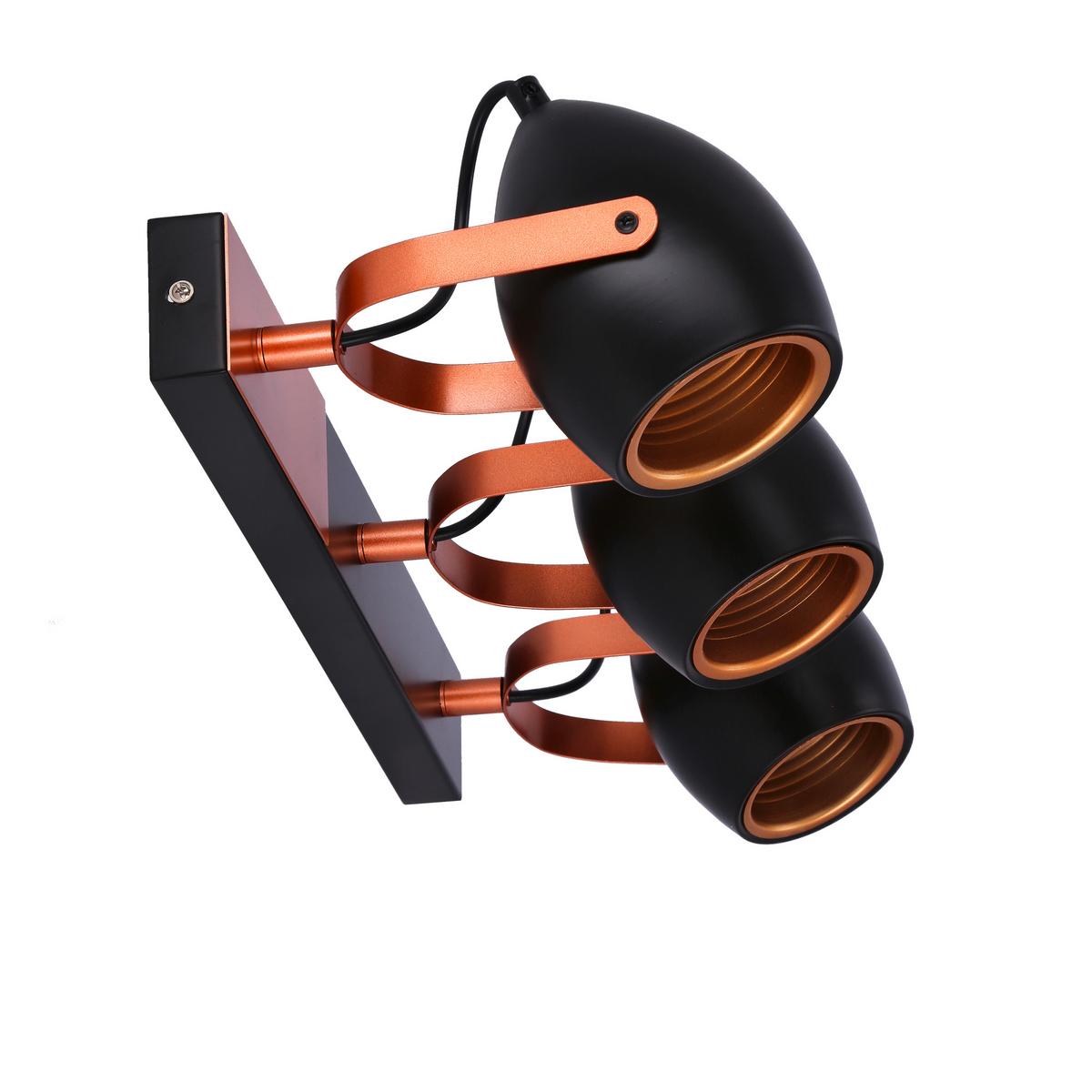 Deckenstrahler 93-82589 - Schwarz, Design, Metall (46/25/13cm)
