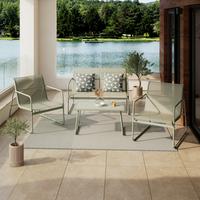 SÚPRAVA ZÁHRADNÉHO NÁBYTKU ALIN 2 - šalviovozelená, Basics, kov/textil (75/44/40cm) - Mömax