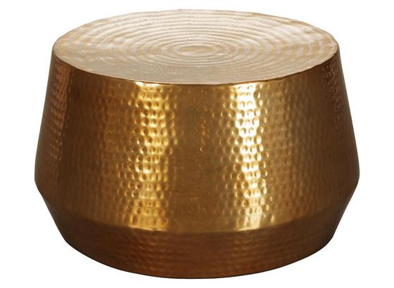 Beistelltisch Aus Handarbeit Mahesh, Goldfarben lackiert - Goldfarben, LIFESTYLE, Metall (60/60/36cm) - Livetastic Beistelltisch Aus Handarbeit Mahesh, Goldfarben lackiert - Goldfarben, LIFESTYLE, Metall (60/60/36cm) - Livetastic
