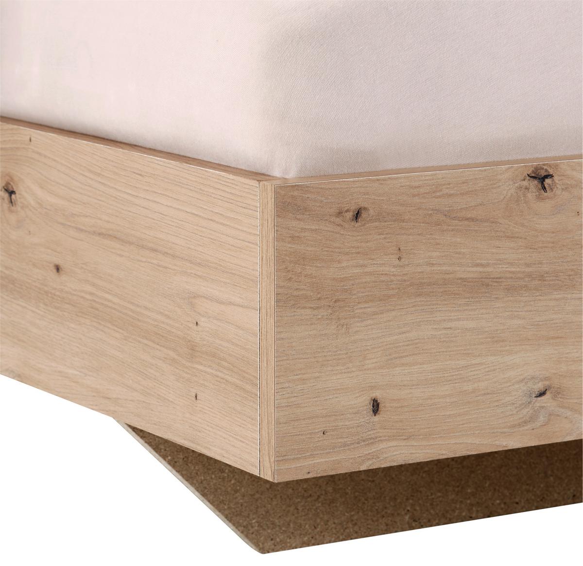 Komplett Hálószoba Szett Katrin *top Ár* - grafitszürke/tölgyfa színű, Konventionell, faalapú anyag - Best Price