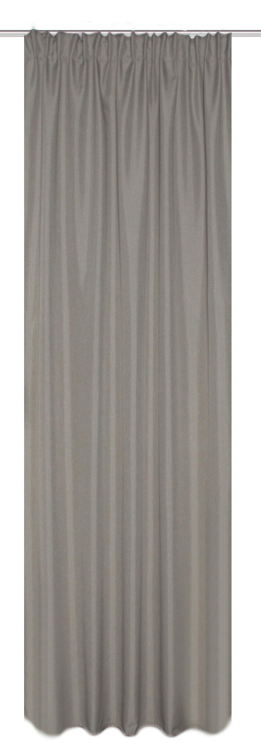WÄRMESCHUTZVORHANG Naturfarben B: 135 cm - Naturfarben, KONVENTIONELL, Textil (135/245cm)