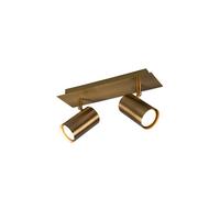Strahler Spot Marley 2-Flammig verstellbar L: 30 cm - Messingfarben, Design, Metall (30,00/15,00/9,00cm) - Trio Leuchten
