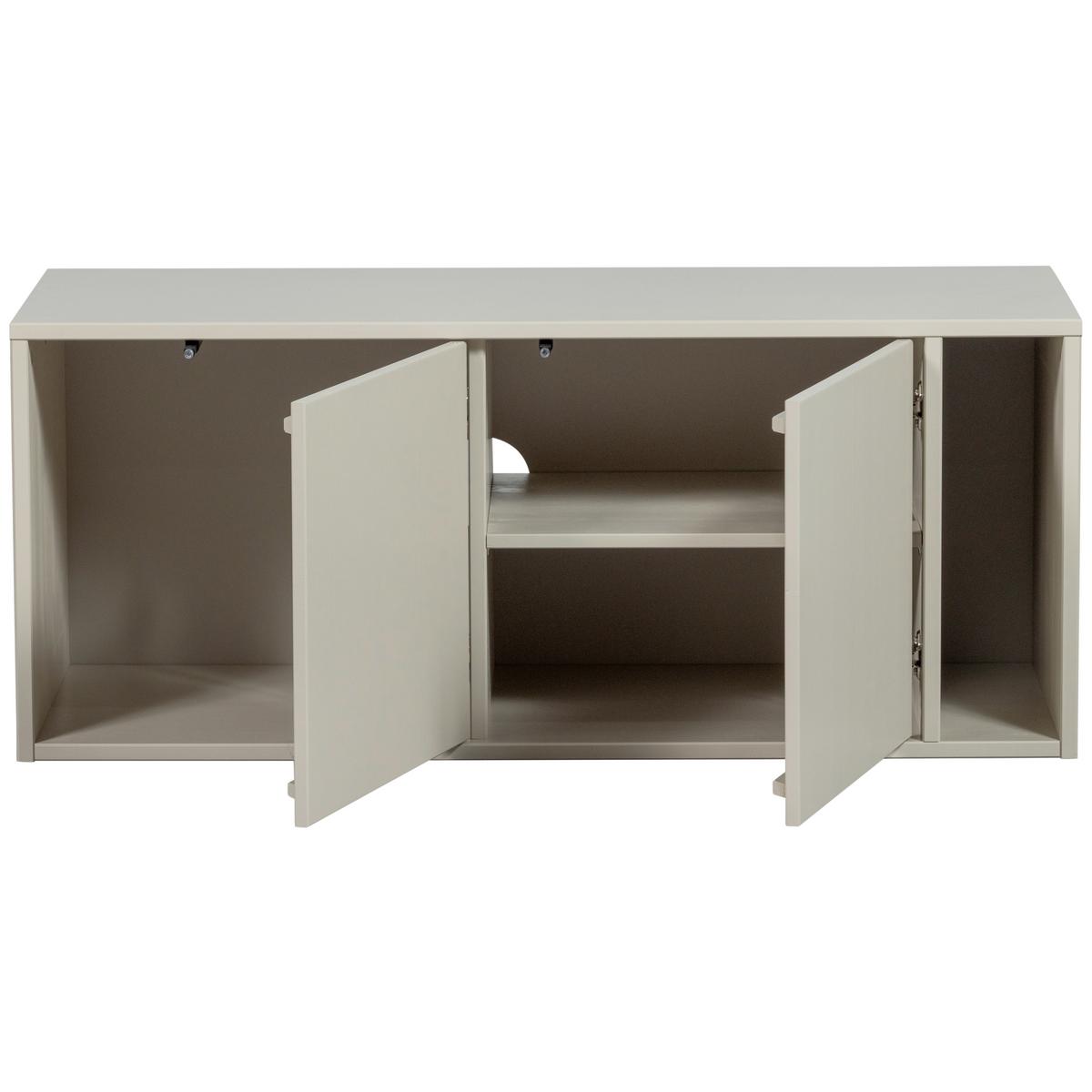 LOWBOARD Settle Down Grau B: 108cm - Grau, Design, Holz (108/45/44cm) - Livetastic