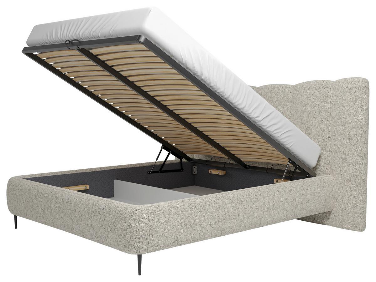 Polsterbett Nook 160x200 Cm Naturfarben - Naturfarben, MODERN, Holz/Holzwerkstoff (160/200cm) - MID.YOU