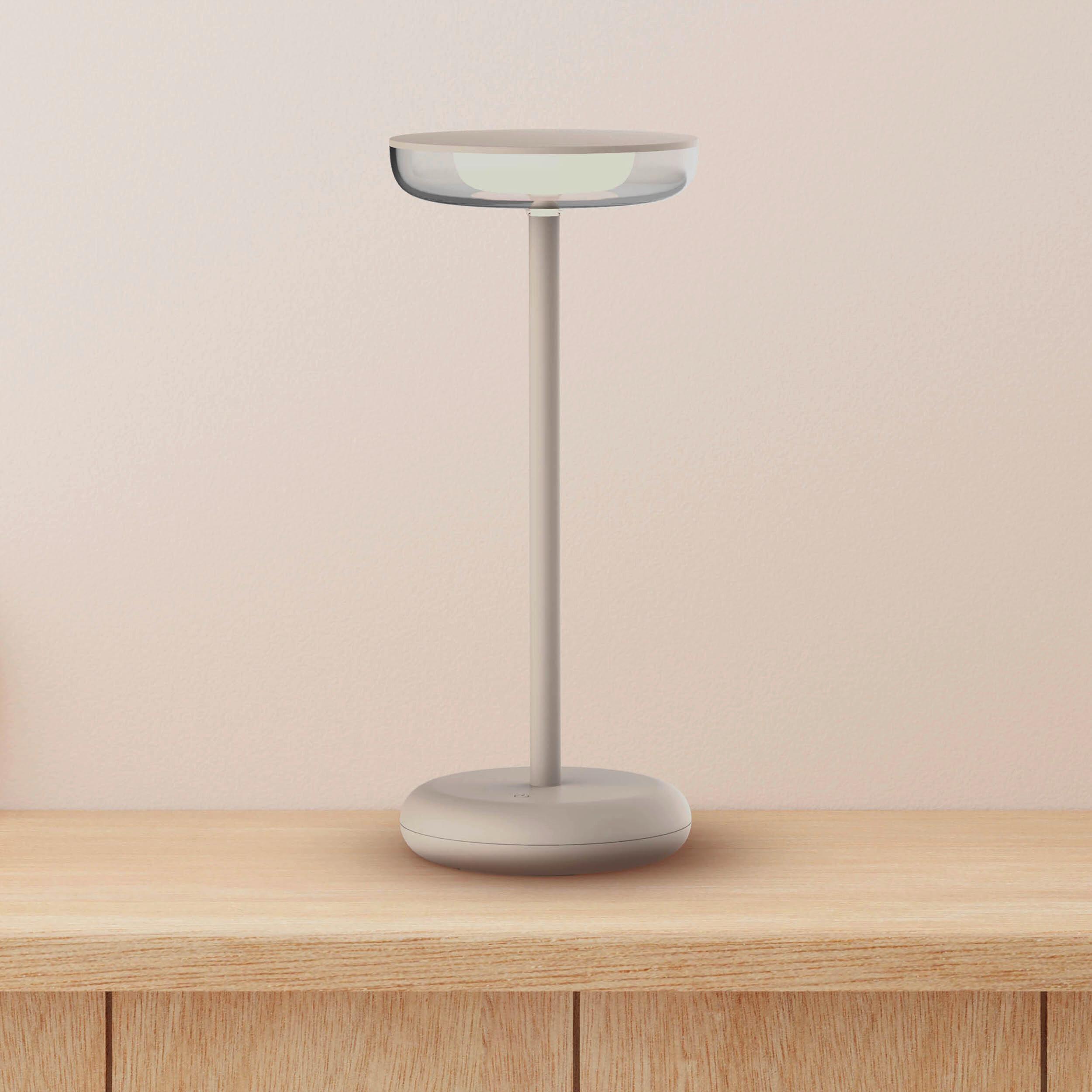 Akku-Tischleuchte 3198711 - Beige, Design, Kunststoff/Metall (10.5/11/26cm) - Näve