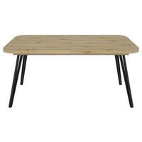 Esstisch Life Eiche Artisan/schwarz B: 76 Cm - Schwarz/Eiche Artisan, LIFESTYLE, Holzwerkstoff/Metall (160/90/76cm) - MID.YOU