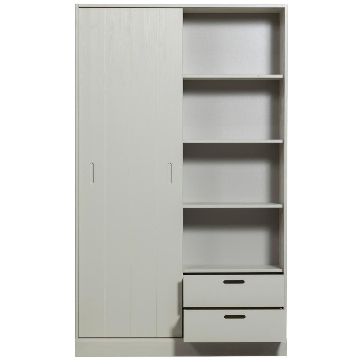 Schiebetürenschrank Mila Grau B: 120 cm - Grau, Design, Holz (120/200/42cm) - Livetastic