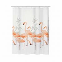 Duschvorhang in Rosa 100% Polyester - Rosa, Basics, Textil (180/180cm) - Spirella