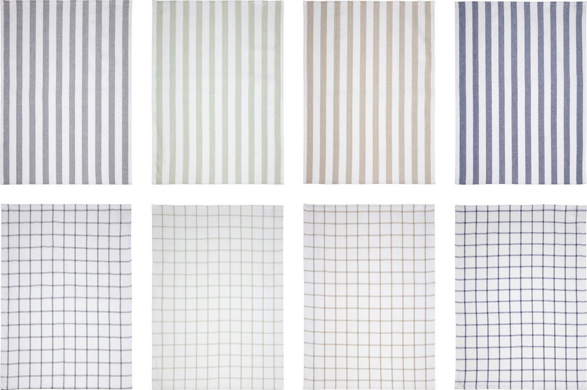 Geschirrtuch So/Gt-Bw-St - Multicolor, Basics, Textil (50/70cm)