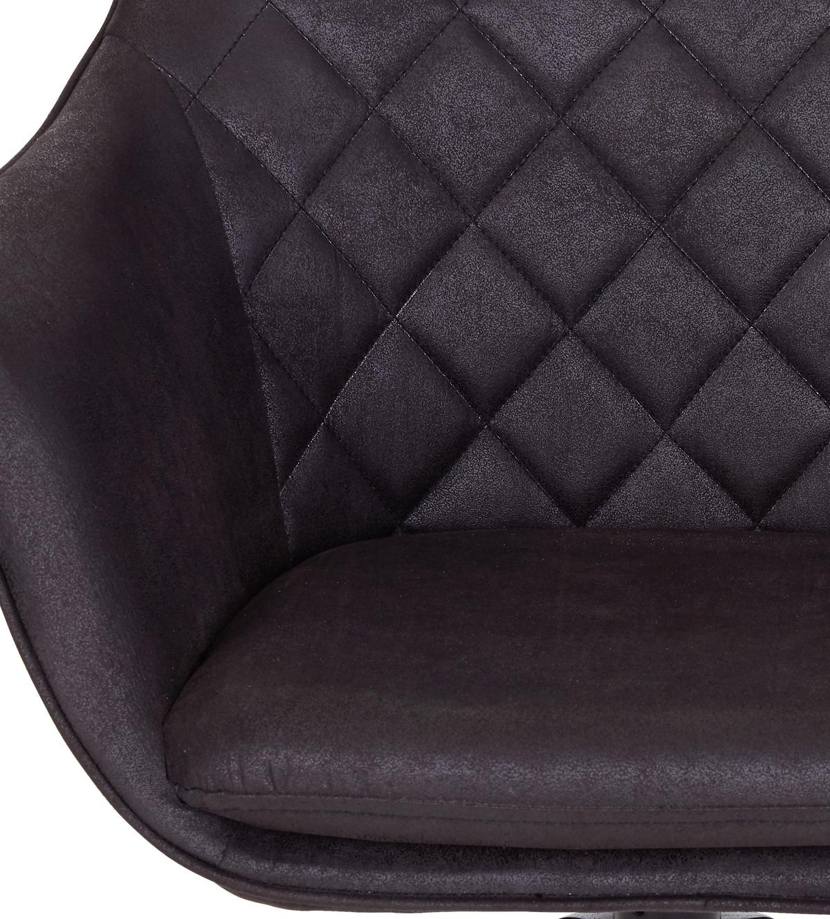 Armlehnstuhl Bellini Schwarz Mit Drehbarer Sitzfläche - Schwarz, MODERN, Holz/Textil (60/88/57,5cm) - MID.YOU