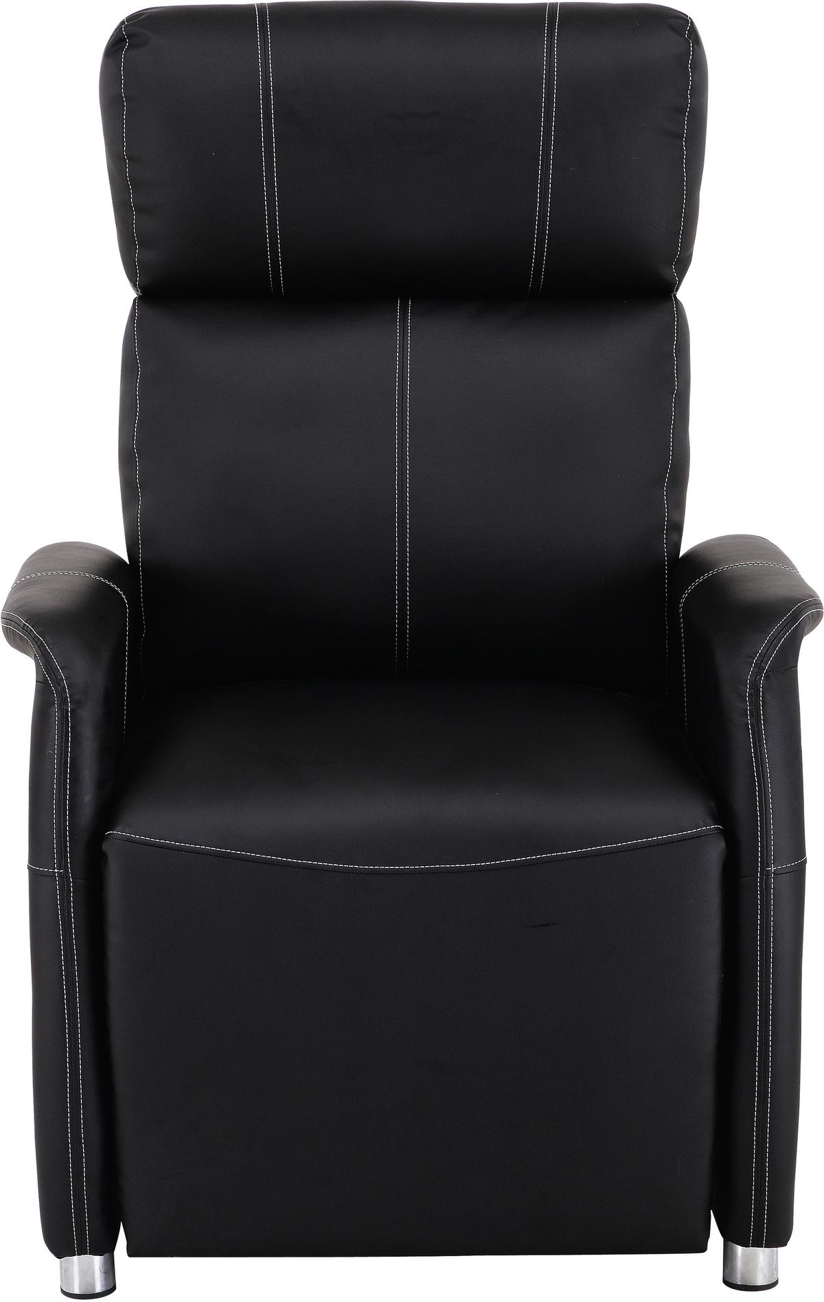 Tv-fotel Spirit - fekete, Modern, textil/fa (78/113,5/90cm) - Luca Bessoni
