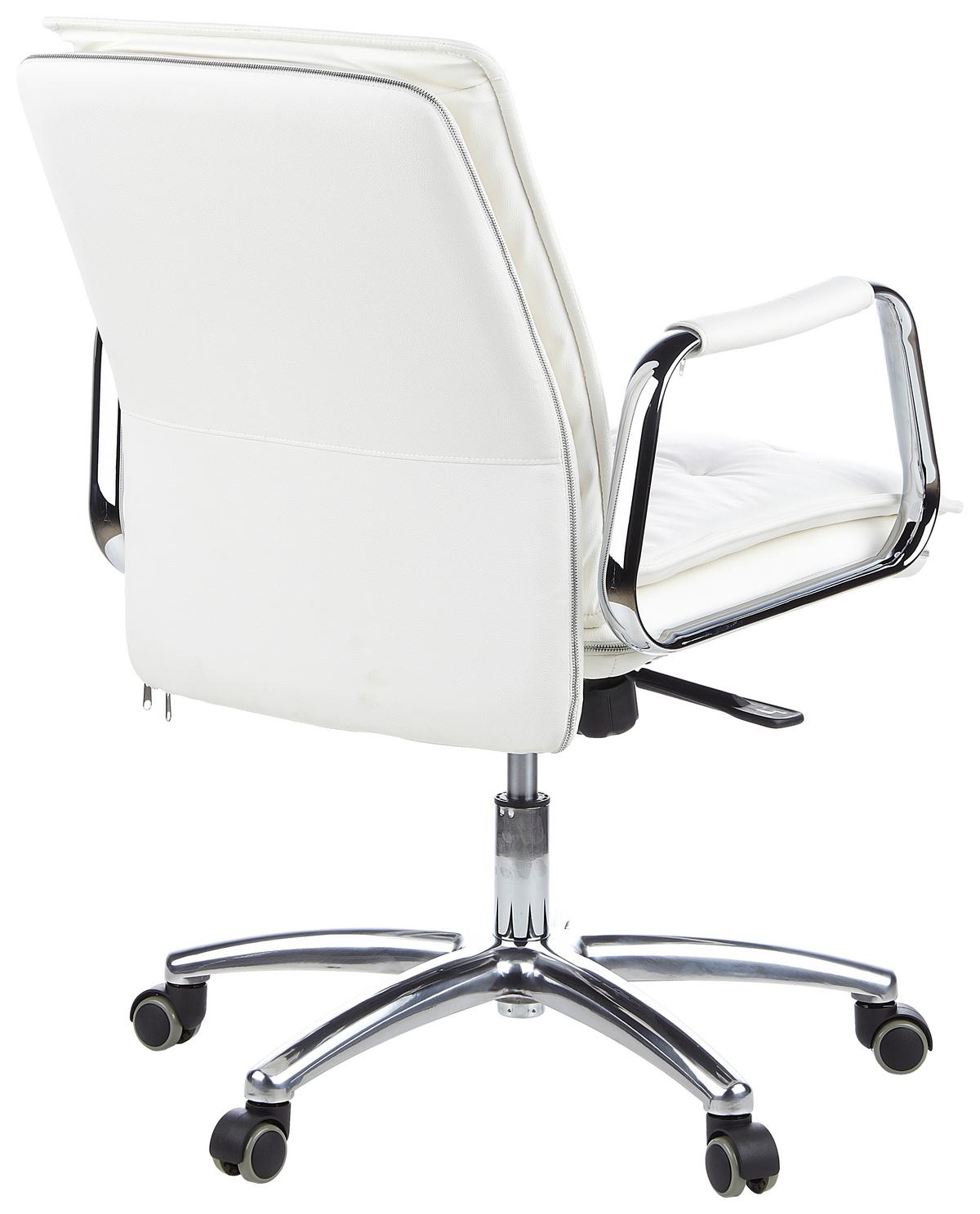 Chefsessel Villa Creme Bis 120 Kg - Silberfarben/Creme, Basics, Leder/Kunststoff (60/109/48cm) - MID.YOU