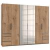 Drehtürenschrank Mit Laden B: 300 Cm Level, Eiche Dekor - Eichefarben, MODERN, Holzwerkstoff (300/236/58cm) - MID.YOU