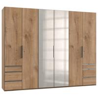 Drehtürenschrank Mit Laden B: 300 Cm Level, Eiche Dekor - Eichefarben, MODERN, Holzwerkstoff (300/236/58cm) - MID.YOU