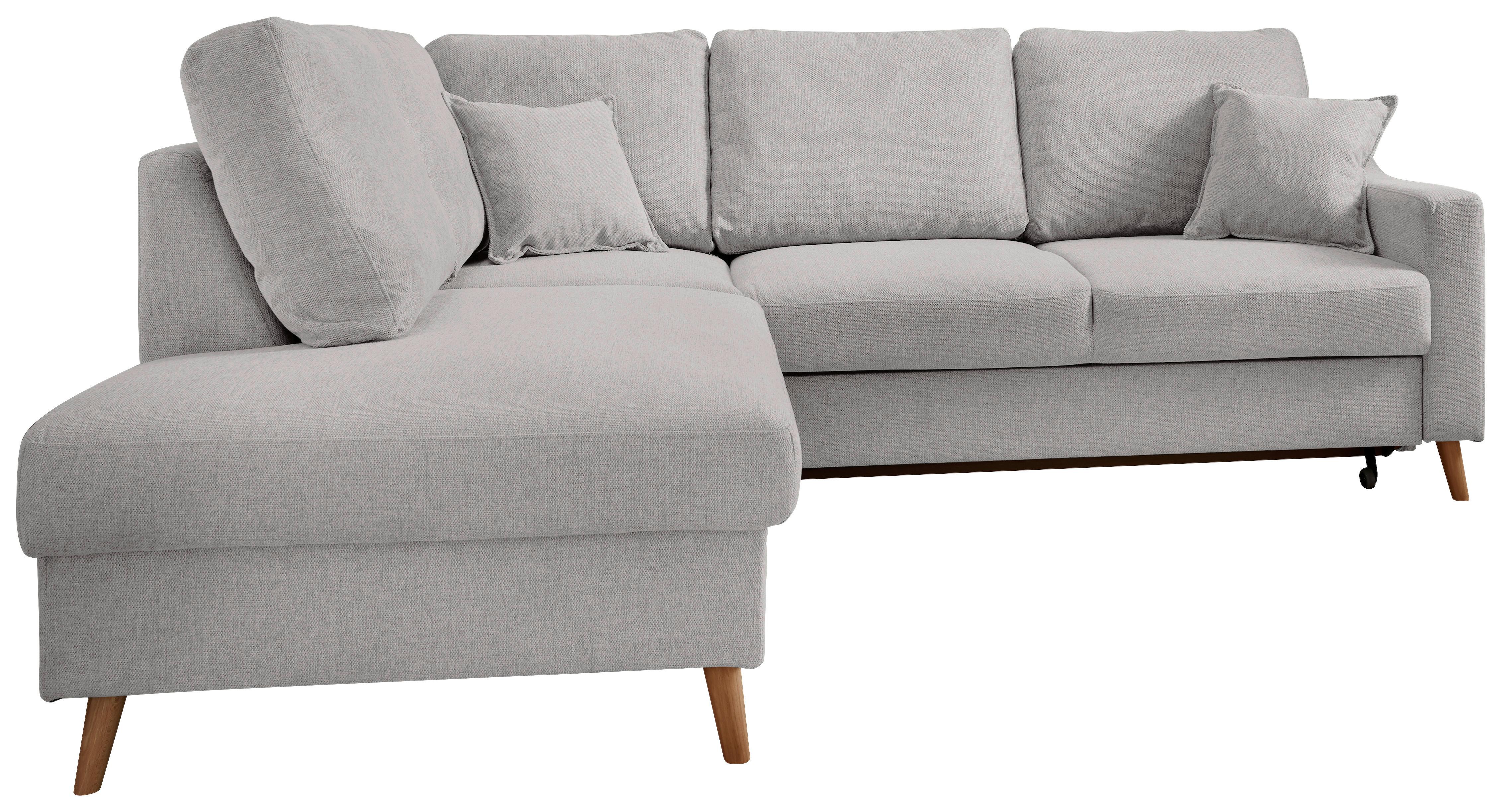 Ecksofa Valentina Grau S: 200x230 Cm - Naturfarben/Grau, KONVENTIONELL, Textil (200/230cm) - Livetastic