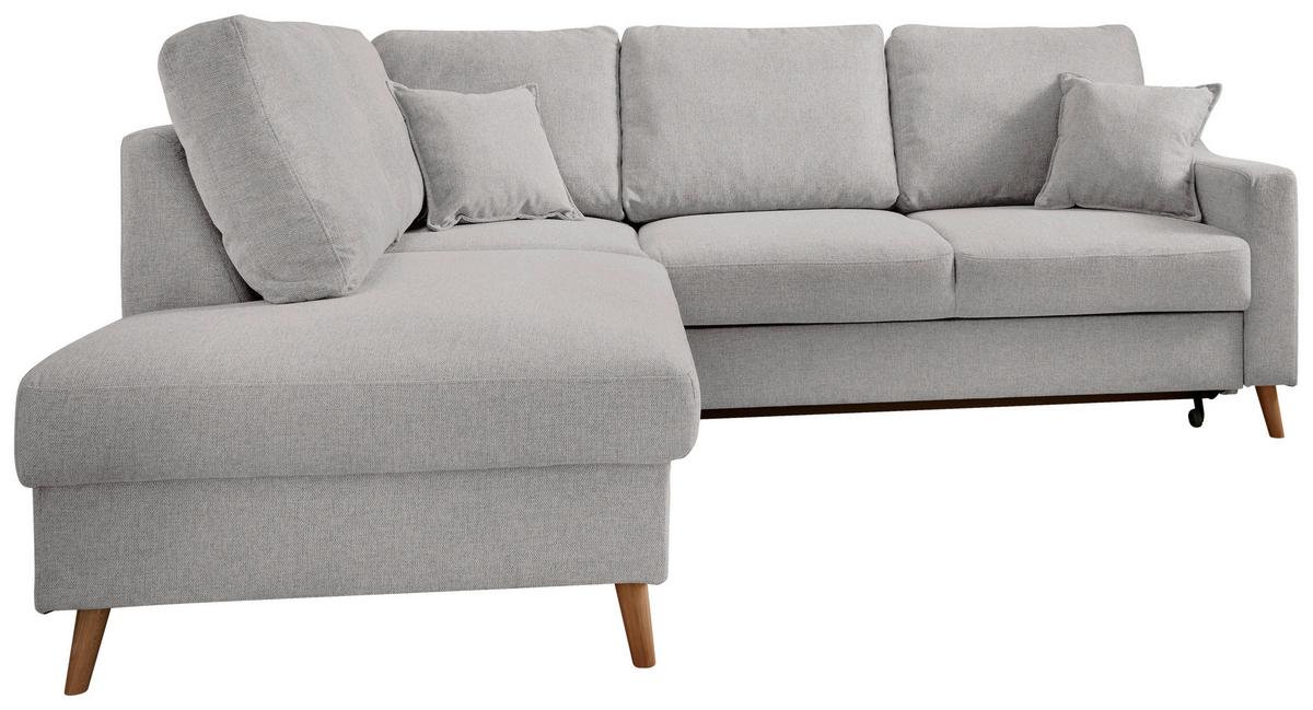 Ecksofa Valentina Grau S: 200x230 Cm - Naturfarben/Grau, KONVENTIONELL, Textil (200/230cm) - Livetastic