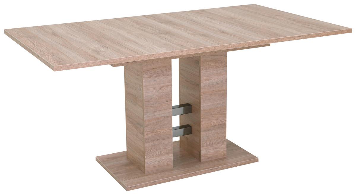 Esstisch Helena Eiche D. L: 140-220 cm - Eichefarben/Sonoma Eiche, MODERN, Holzwerkstoff (140-220/90/76cm) - Carryhome