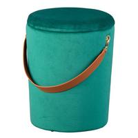 Hocker Papua - Grün, Design, Textil (35/45/35cm) - Livetastic