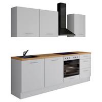 Küchenleerblock Ip3150 - Eichefarben/Weiß, Design, Holzwerkstoff (230cm) - Impuls