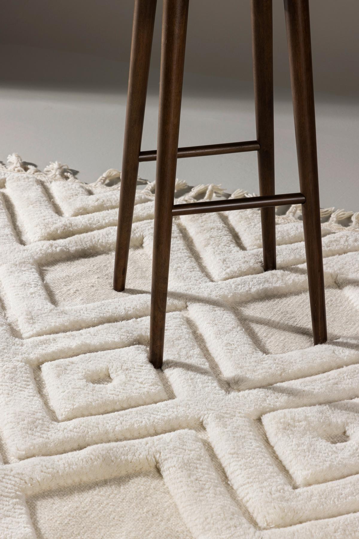 Flachwebteppich Dahlia - Weiß, LIFESTYLE, Textil (300/400cm) - P & B