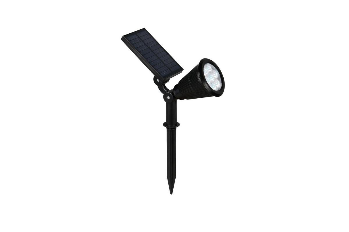 Solarleuchte Festival Schwarz L: 9 cm - Schwarz, KONVENTIONELL, Kunststoff (9/36/24cm)