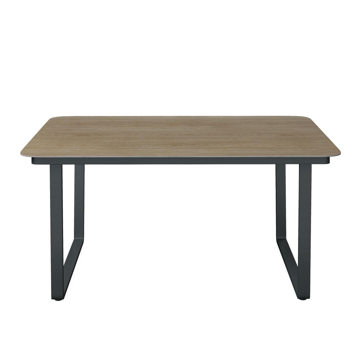 Loungegarnitur Cannes - Dunkelgrau/Anthrazit, MODERN, Kunststoff/Textil (202/236cm) - Beldano