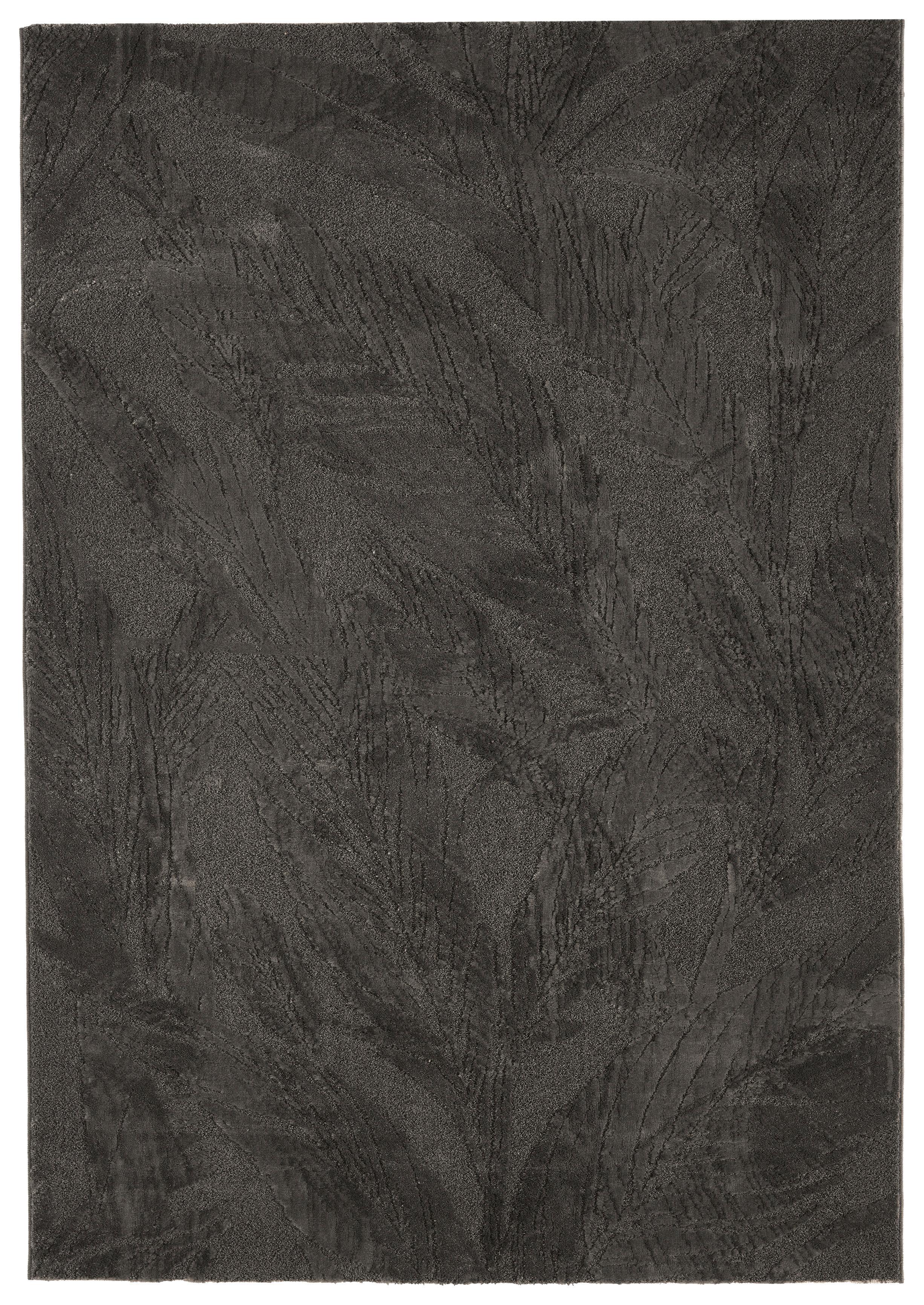 Webteppich, Anthrazit, Federn Winga - Anthrazit, ROMANTIK / LANDHAUS, Textil (160/230cm) - James Wood