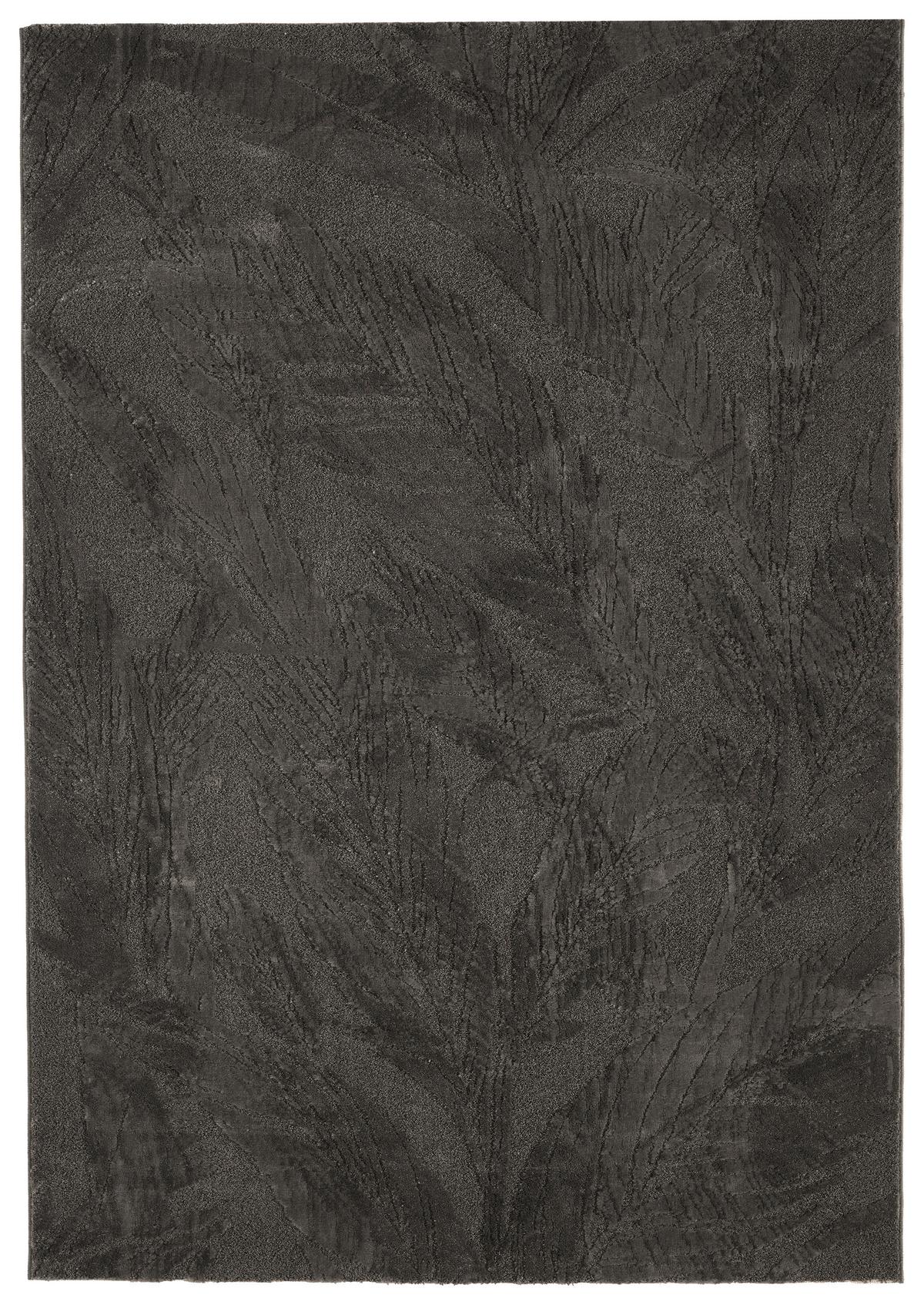 Webteppich, Anthrazit, Federn Winga - Anthrazit, ROMANTIK / LANDHAUS, Textil (160/230cm) - James Wood