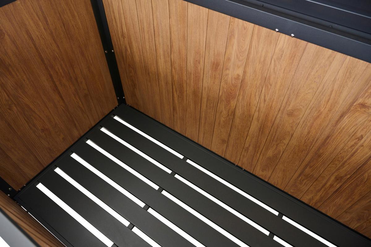 Kissenbox Sabano Kibox - Braun, MODERN, Metall (59/75/135cm) - Siena Garden