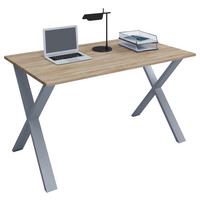 Íróasztal Lona - Sonoma tölgy/ezüstszínű, Modern, faalapú anyag/fém (110/50/76cm) - MID.YOU