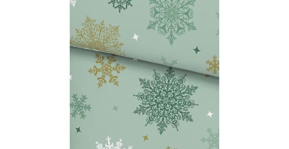 Bettwäsche Snowflake - Grün, MODERN, Textil - Luca Bessoni