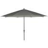 Sonnenschirm Ø 350 cm Anthrazit/Olivgrün - Anthrazit/Olivgrün, KONVENTIONELL, Textil/Metall (350/350cm) - Siena Garden
