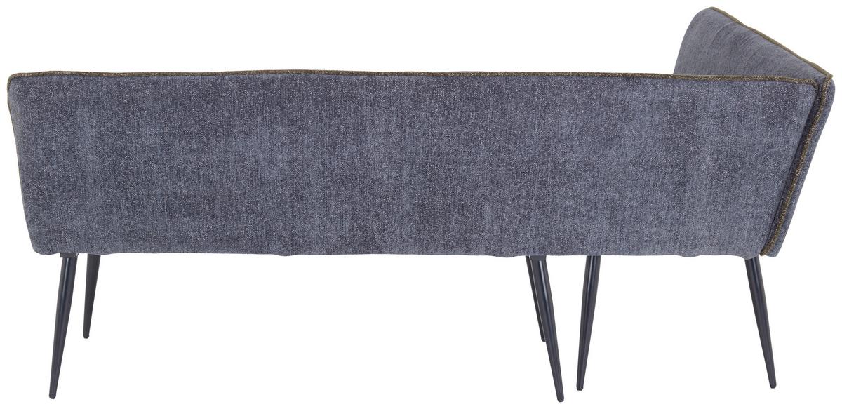 Eckbank Cory - Hellgrau/Schwarz, MODERN, Textil/Metall (154/194cm) - MID.YOU