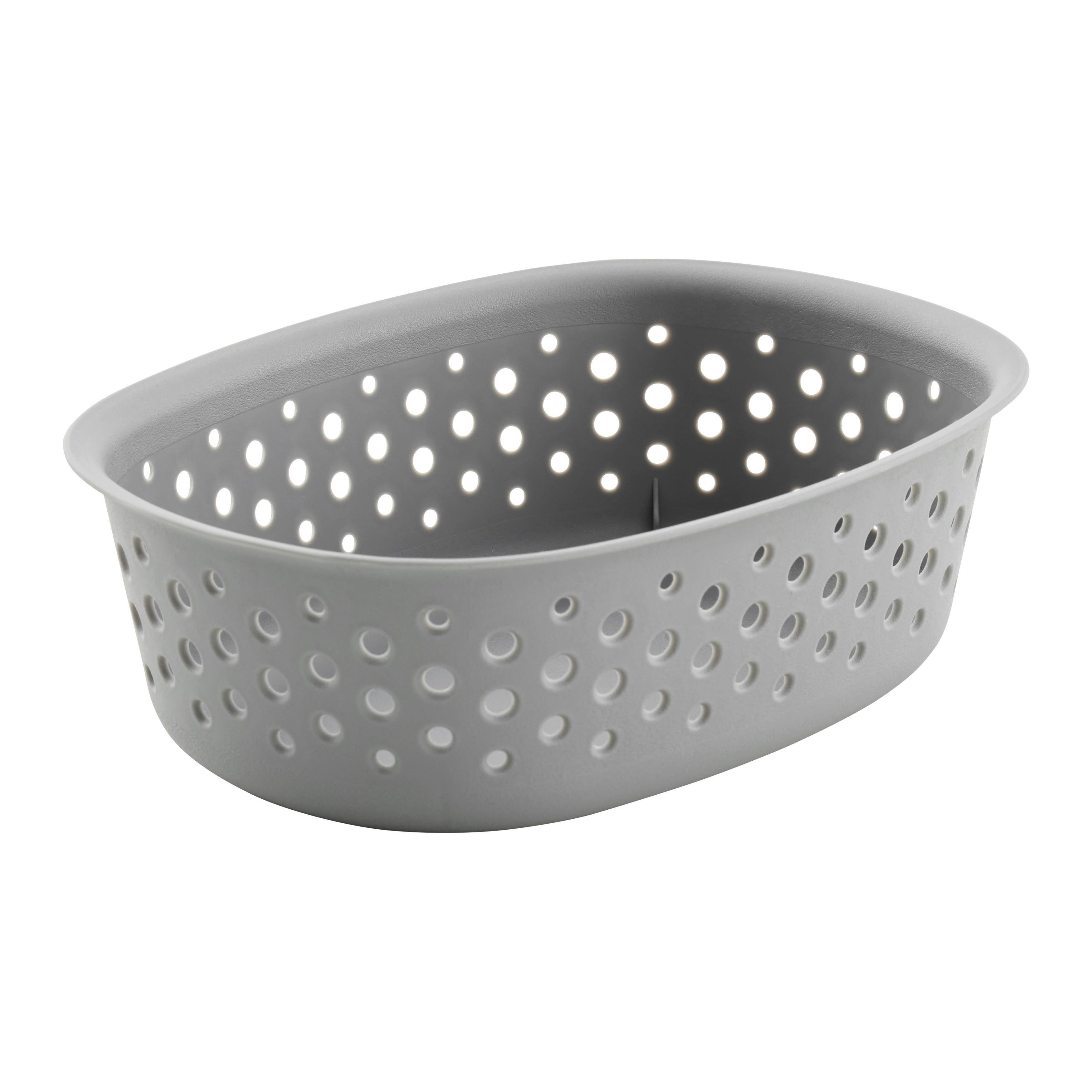 Úložný košík MAJA - CA. 0,8L - sivá, Modern, plast (18,5/13,5/6cm) - Mömax