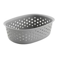 Úložný košík MAJA - CA. 0,8L - sivá, Modern, plast (18,5/13,5/6cm) - Mömax