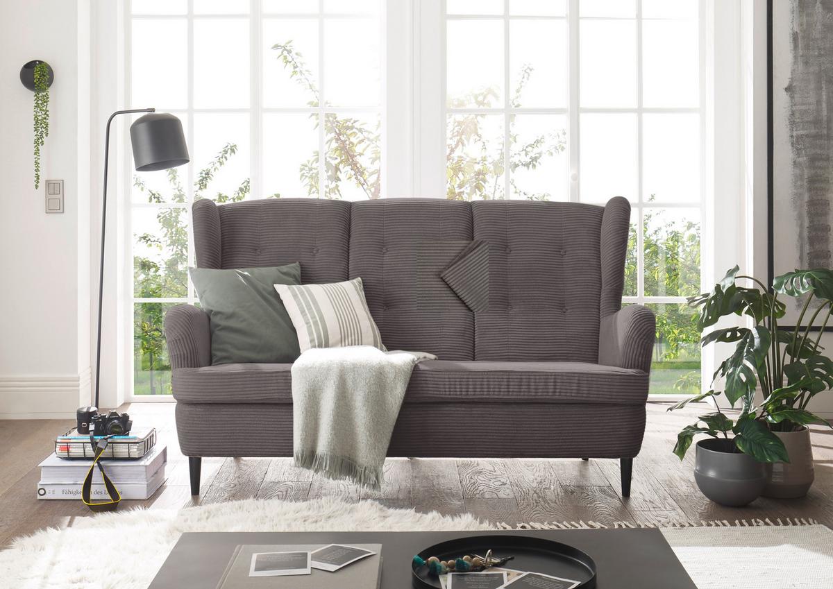 Küchensofa Oskar 5 Mokka B: 176 cm - Schwarz/Mokka, KONVENTIONELL, Textil (176/103/98cm) - MID.YOU