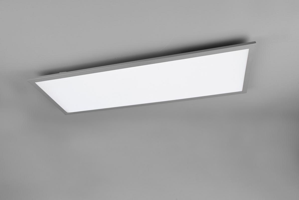 LED-Deckenleuchte Gamma L: 80 cm mit Fernbedienung - Schwarz, Basics, Metall (80/5/29,5cm)