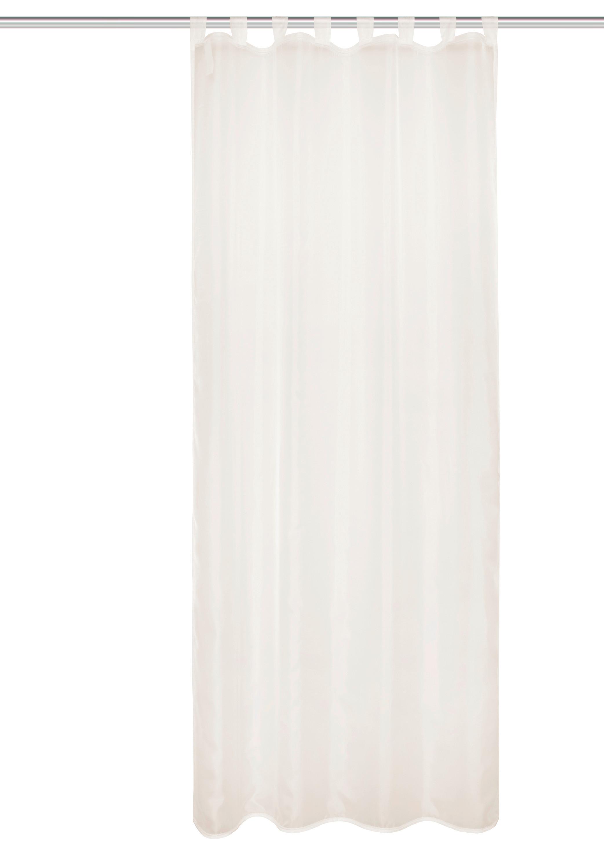 Schlaufenvorhang Nessi - Weiß, Basics, Textil (135/245cm)