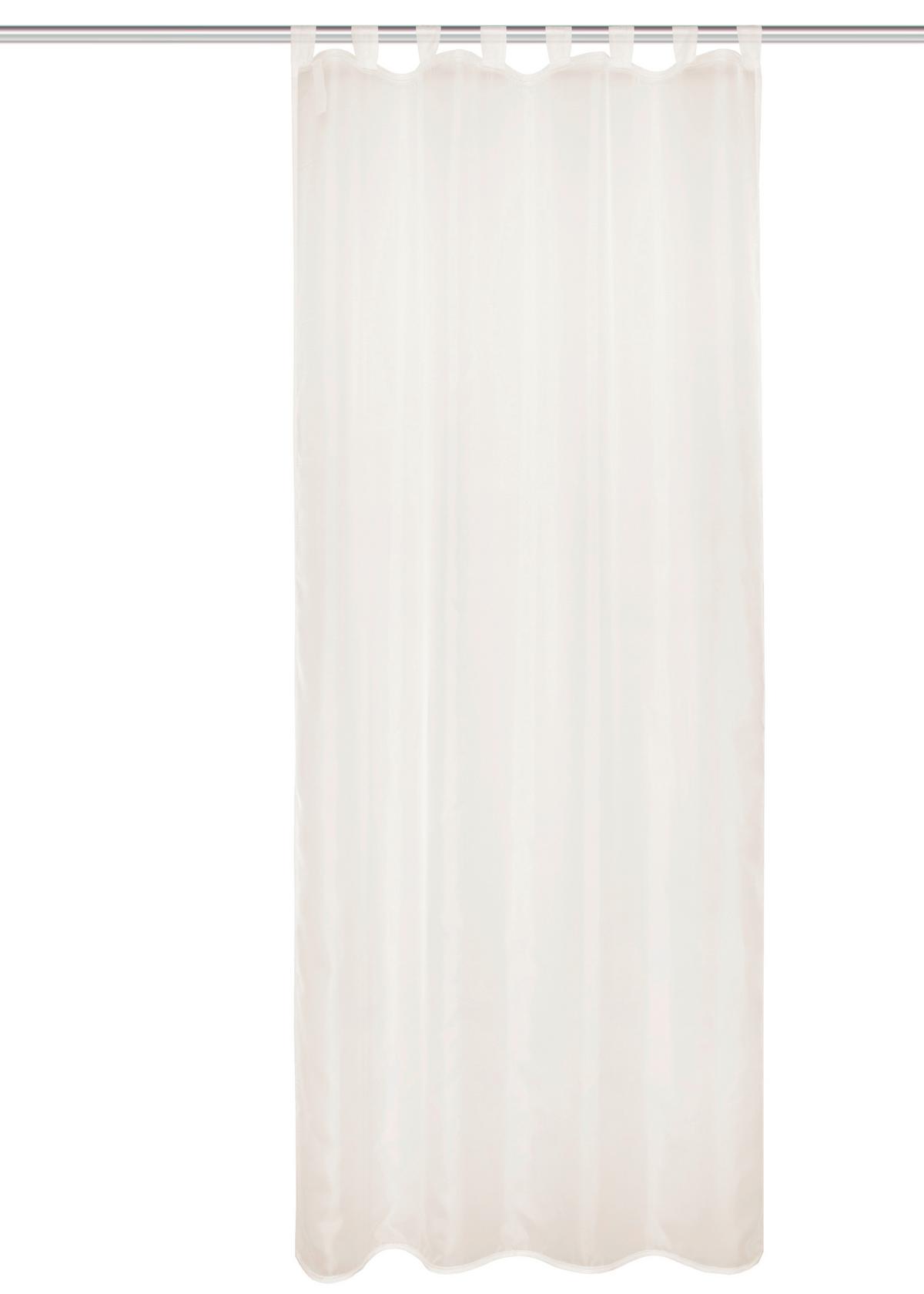 Schlaufenvorhang Nessi - Weiß, Basics, Textil (135/245cm)