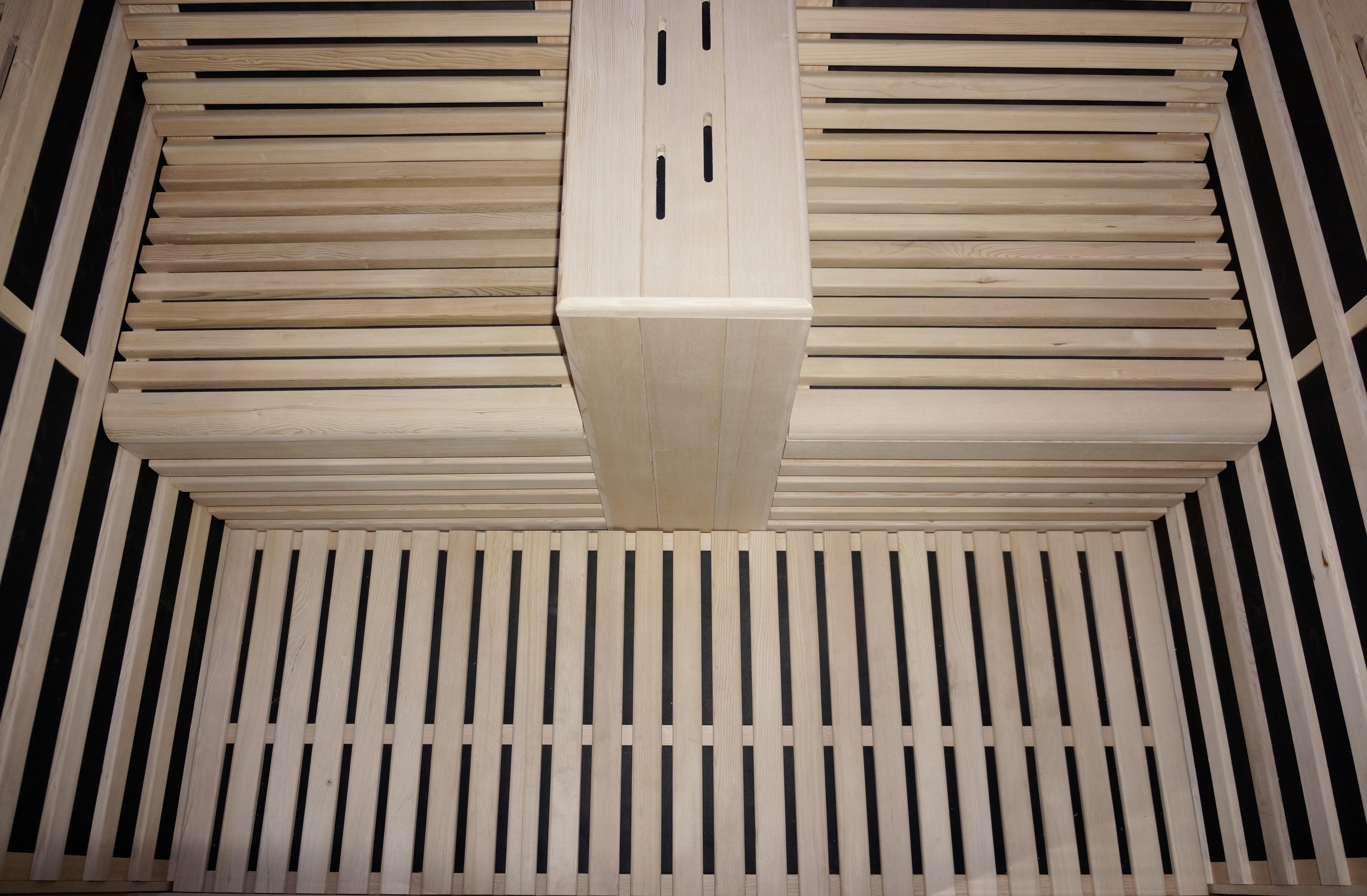 Infrarotkabine 2 Personen 180x195x150 cm Carbon