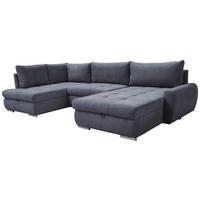 Ecksofa Canion - Chromfarben/Grau, Design, Textil (173/322/174cm) - Livetastic