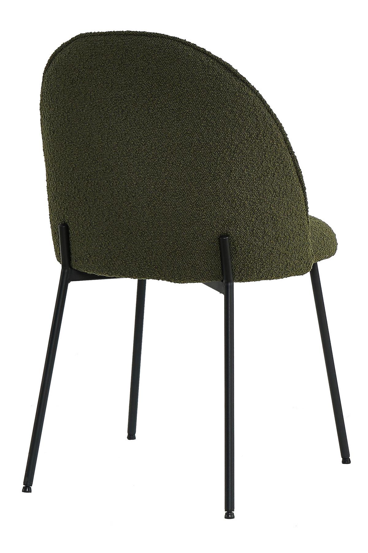 STUHL-SET Schwarz/Grün 2-teilig - Schwarz/Grün, MODERN, Textil/Metall (49,5/84/47,5cm) - MID.YOU