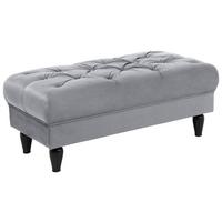 Hocker Cupido - Schwarz/Grau, Design, Textil (110/44/56cm) - MID.YOU