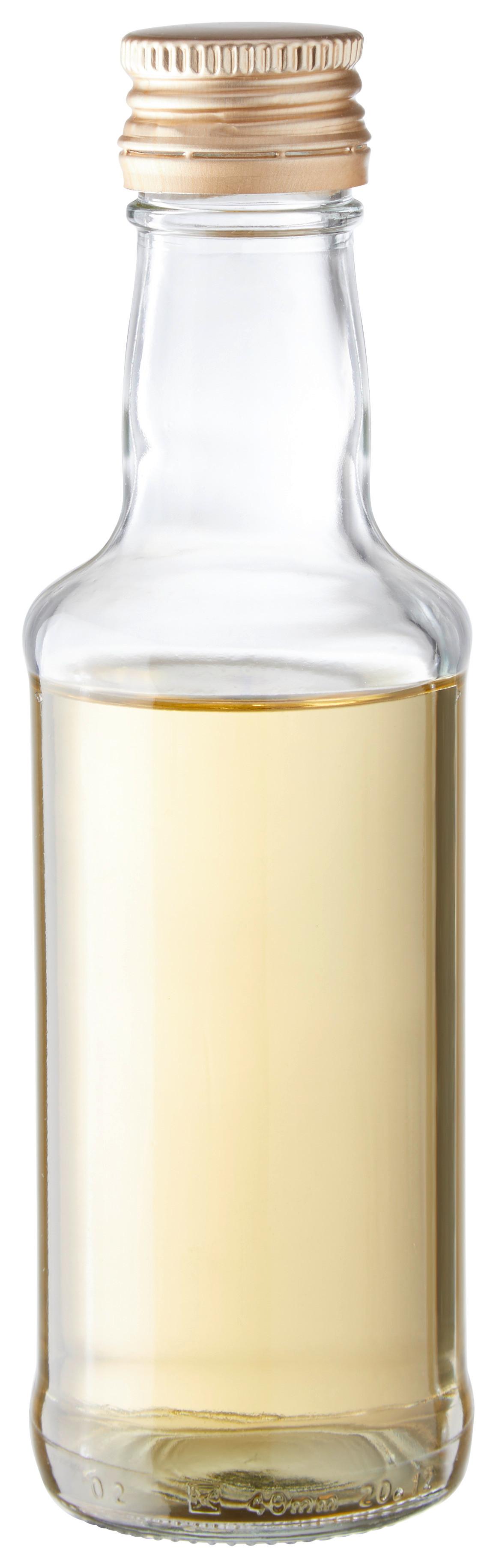 Universalflasche aus Glas Zeno ca. 0,5 L mit Schraubverschluss - Transparent, KONVENTIONELL, Glas/Metall (6,5/25cm)