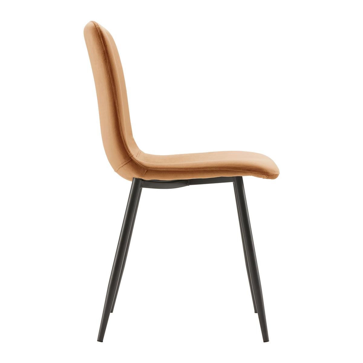Jedálenská Stolička Elif - hrdzavá/tmavosivá, Moderný, kov/textil (43/86/55cm) - Modern Living