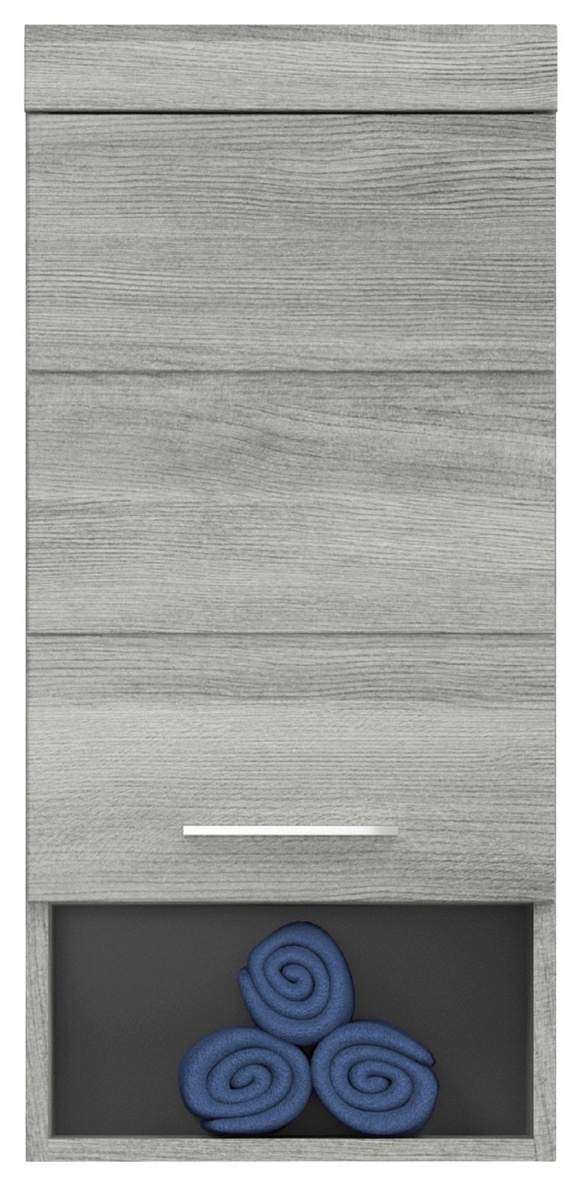 Hängeschrank Bad Soul BxH 37x79 cm,, Silbereichenfarben - Silbereichenfarben, MODERN, Holzwerkstoff (37/79/24cm) - MID.YOU