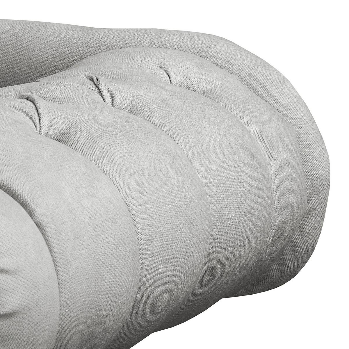 Récamiere Pako Grau B: 185cm - Braun/Grau, Design, Textil (185/93/75cm) - Livetastic