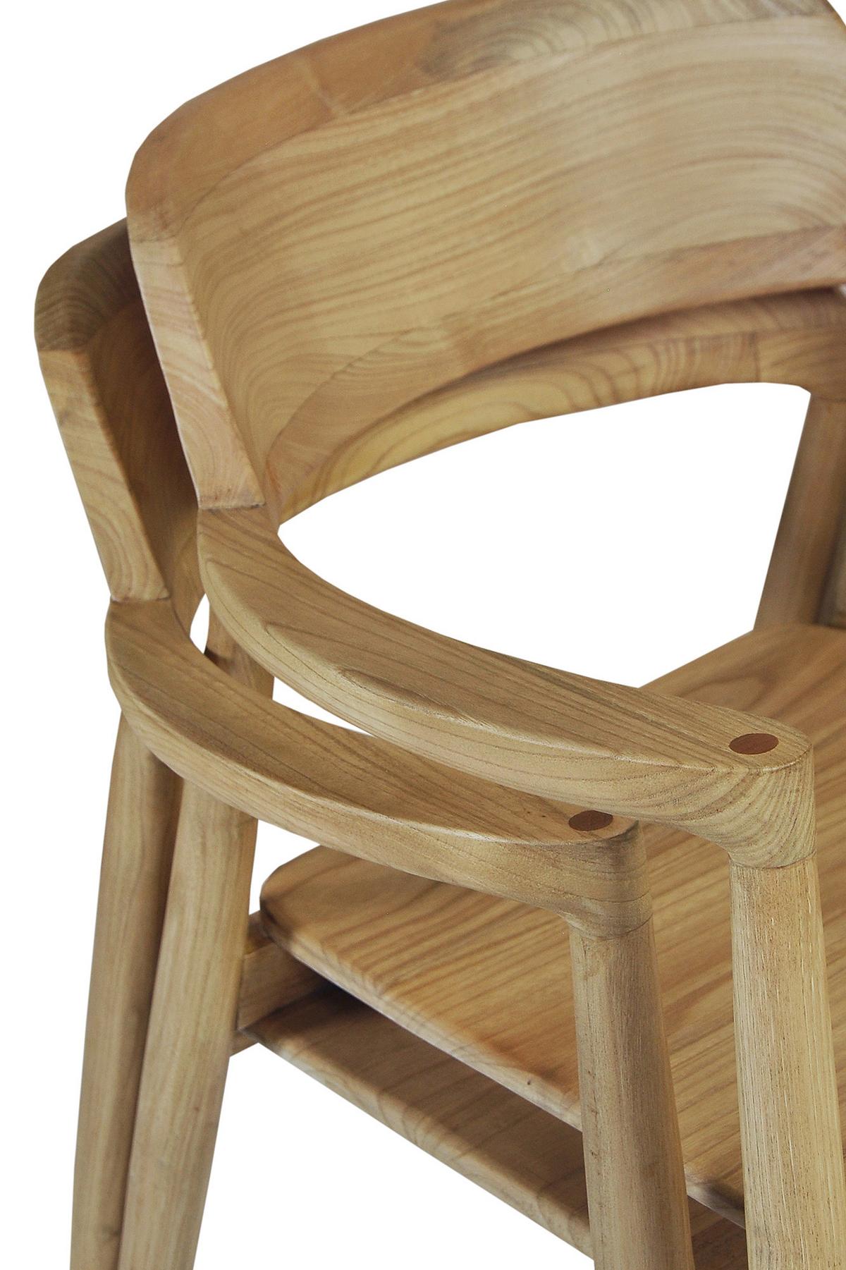 Armlehnstuhl Scandi Holz Naturfarben, B: 57 Cm - Naturfarben, ROMANTIK / LANDHAUS, Holz (57/76/61cm)