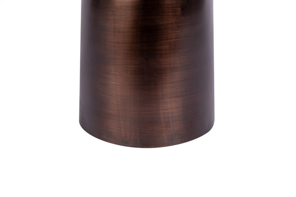 Beistelltisch Harry Braun, Grün B: 47 cm - Braun/Grün, Design, Stein/Metall (47/47/47cm) - Kayoom