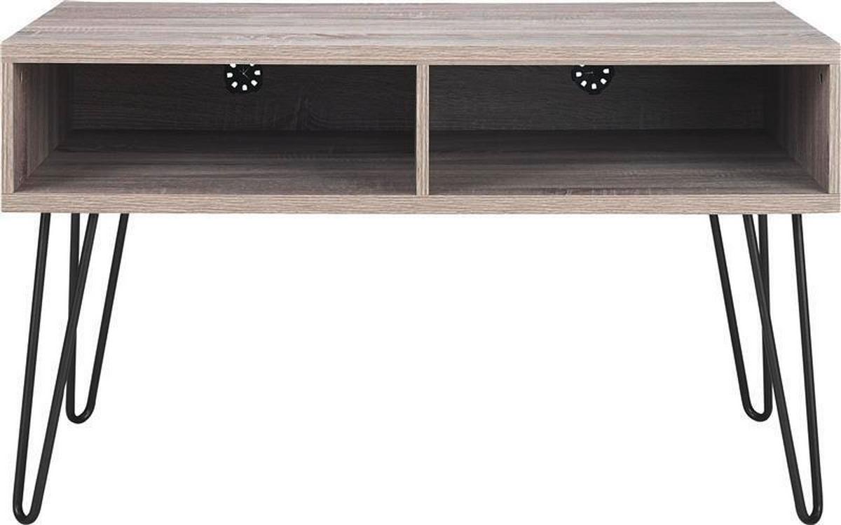 Lowboard Owen Grau Eichefarben - Eichefarben/Eiche grau, Design, Papier/Holzwerkstoff (107/63/50cm) - MID.YOU